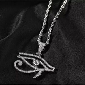 Silver Evil Eye Necklace 
